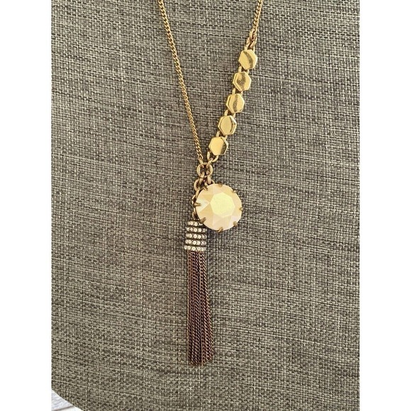 J. Crew Necklace Tussle Gold Tone Chain 30”+2” - Picture 3 of 11